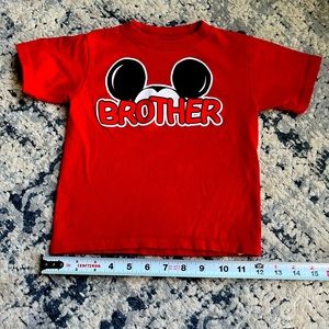Disney’s Mickey Mouse Toddler “Brother” Matching Family T-Shirt; Size 2T